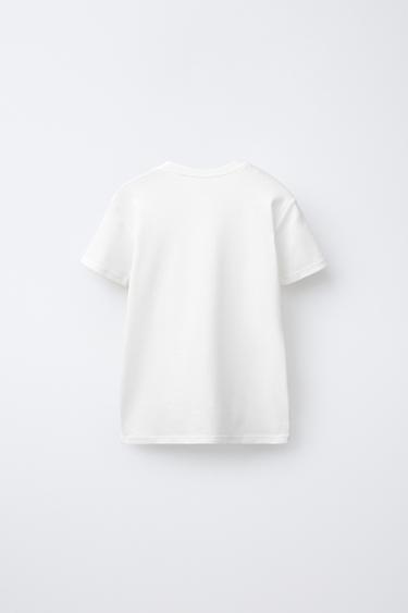 AGES 6-14 YEARS/ 2-PACK OF PLAIN SHORT SLEEVE T-SHIRTS - Oyster-white by Zara - Image 2