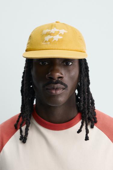 PUKAS SURF X ZARA FLAT PEAK CAP - Yellow by Zara - Image 0