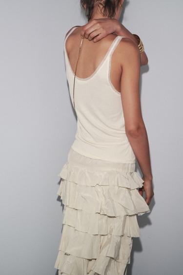 TULLE COMBINATION T-SHIRT - Vanilla by Zara - Image 2
