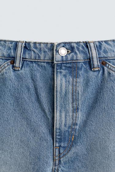 SHORT EN JEAN CARGO - Bleu moyen de Zara - Image 8