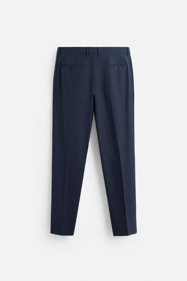 PANTALON DE COSTUME À CARREAUX - Bleu roi de Zara - Image 5