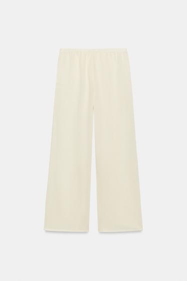 PANTALON DROIT - Écru de Zara - Image 6