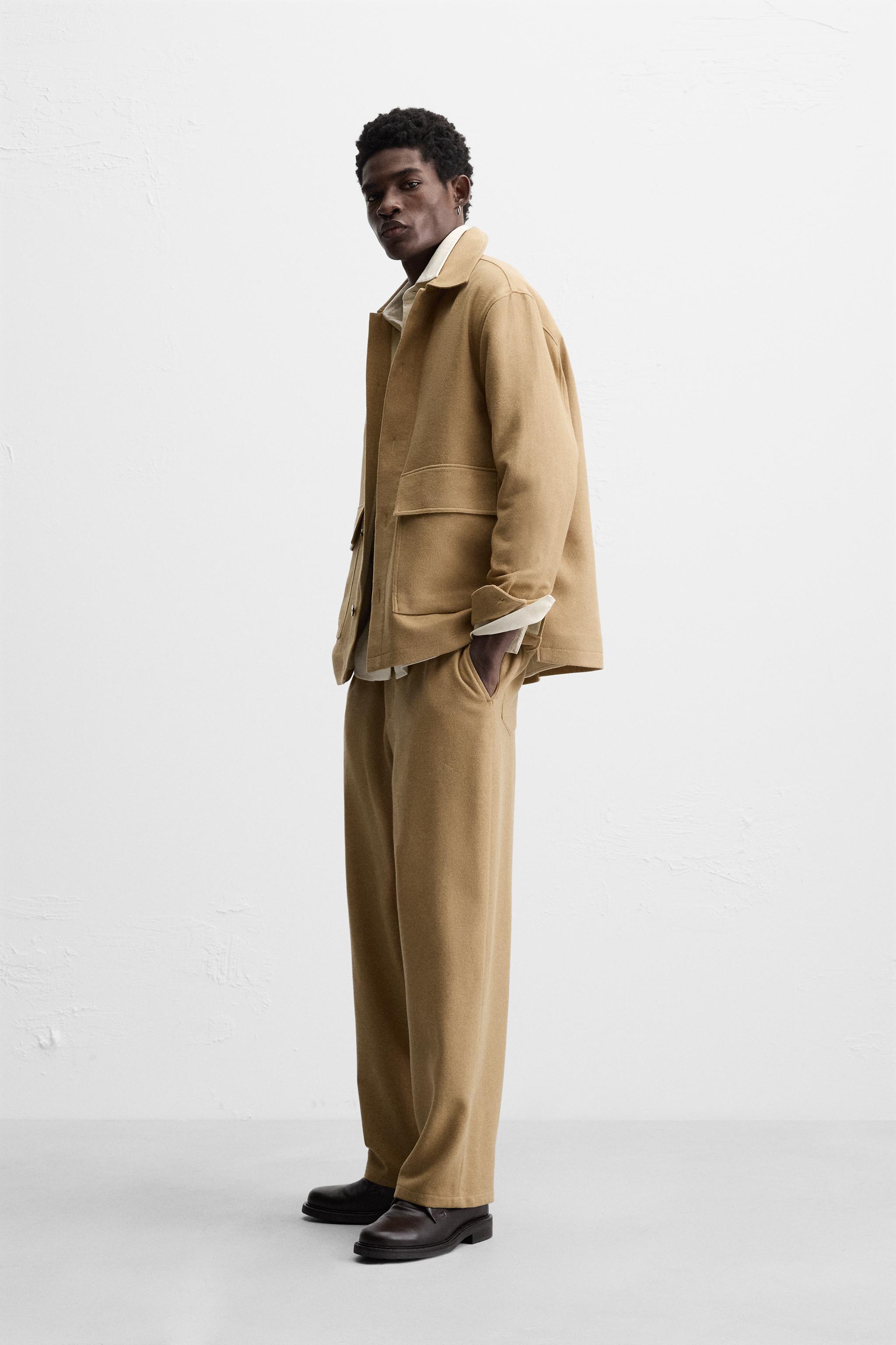 OVERSIZED FIT JACKET - taupe brown | ZARA United States