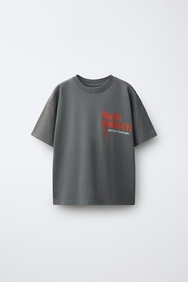IRON MAIDEN © PRINT T-SHIRT - Anthracite grey by Zara - Image 0