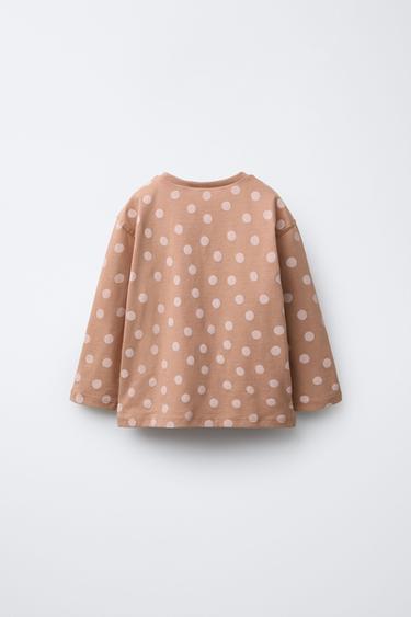 T-SHIRT IMPRIMÉ ET INSCRIPTION - rose poudré de Zara - Image 1