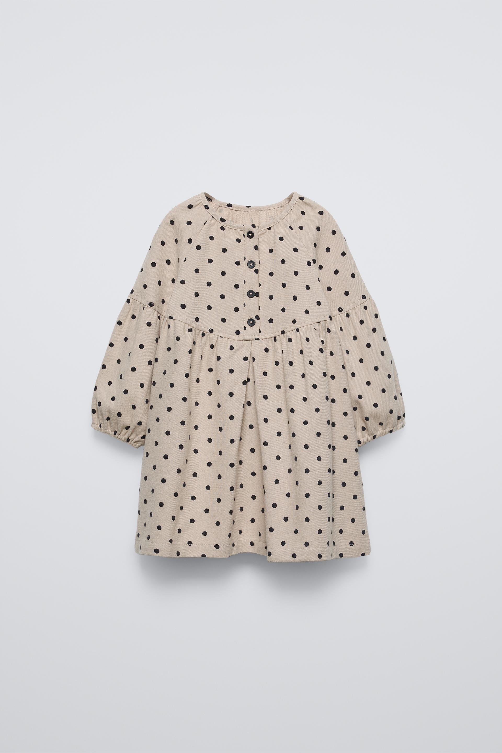 Zara stippen jurk deals