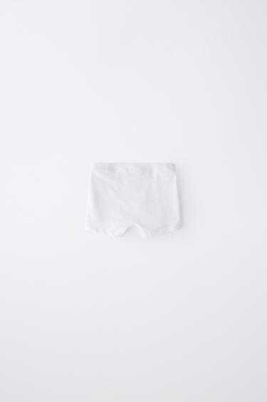 AGES 2-6 / THREE-PACK OF PLAIN BOXERS WITH LABEL - White by Zara - Image 3