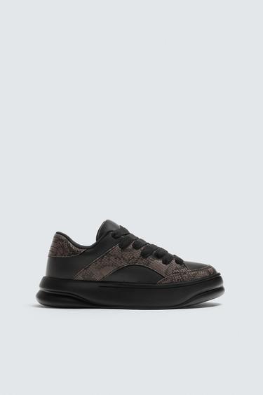 TÊNIS ESTAMPA ANIMAL - Preto da Zara