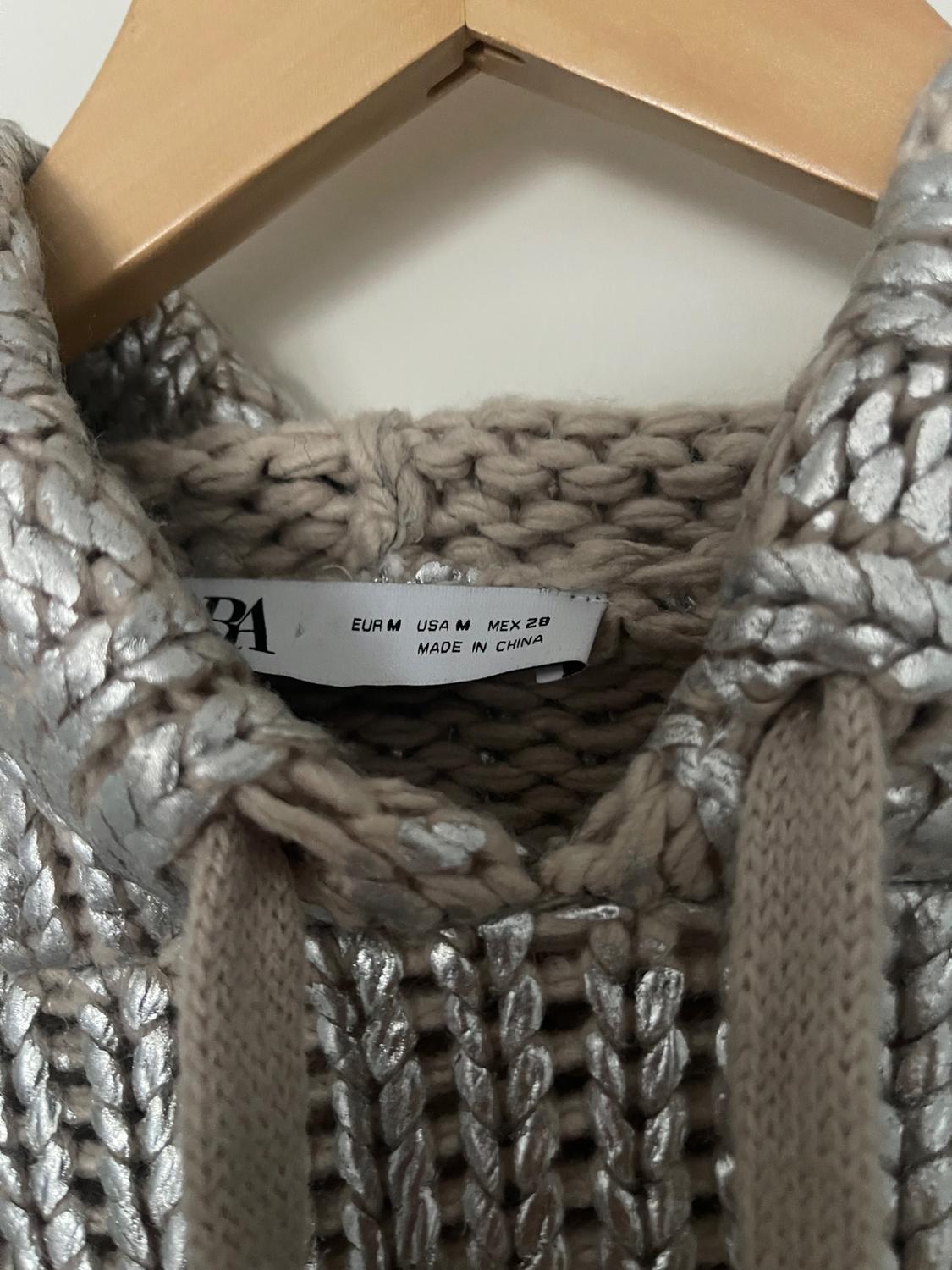 FOIL KNIT HOODIE - Image 3