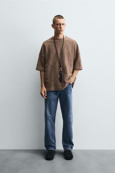 SUDADERA ESTRUCTURA IRREGULAR - Marrón de Zara - Imagen 0