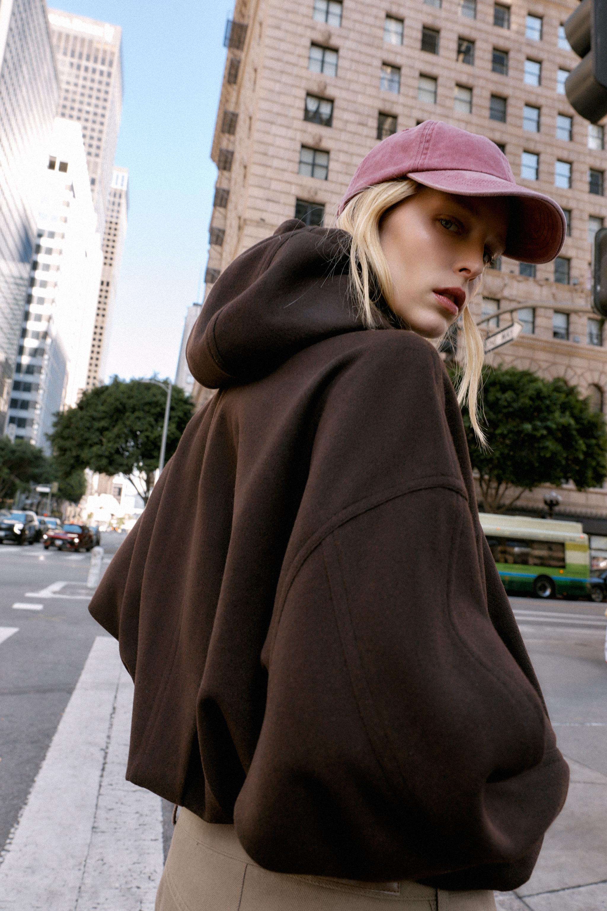 Zara SOFT HOODIE OVERSIZED BOMBER JACKET at Mall of America® in