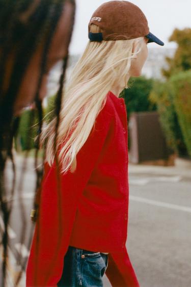 PLAIN KNIT CARDIGAN - Red by Zara