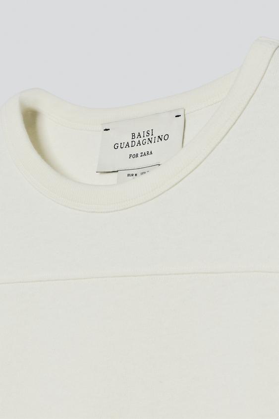 T-SHIRT REGULAR FIT IMPRIMÉS CONTRASTE - écru-blanc de Zara - Image 3