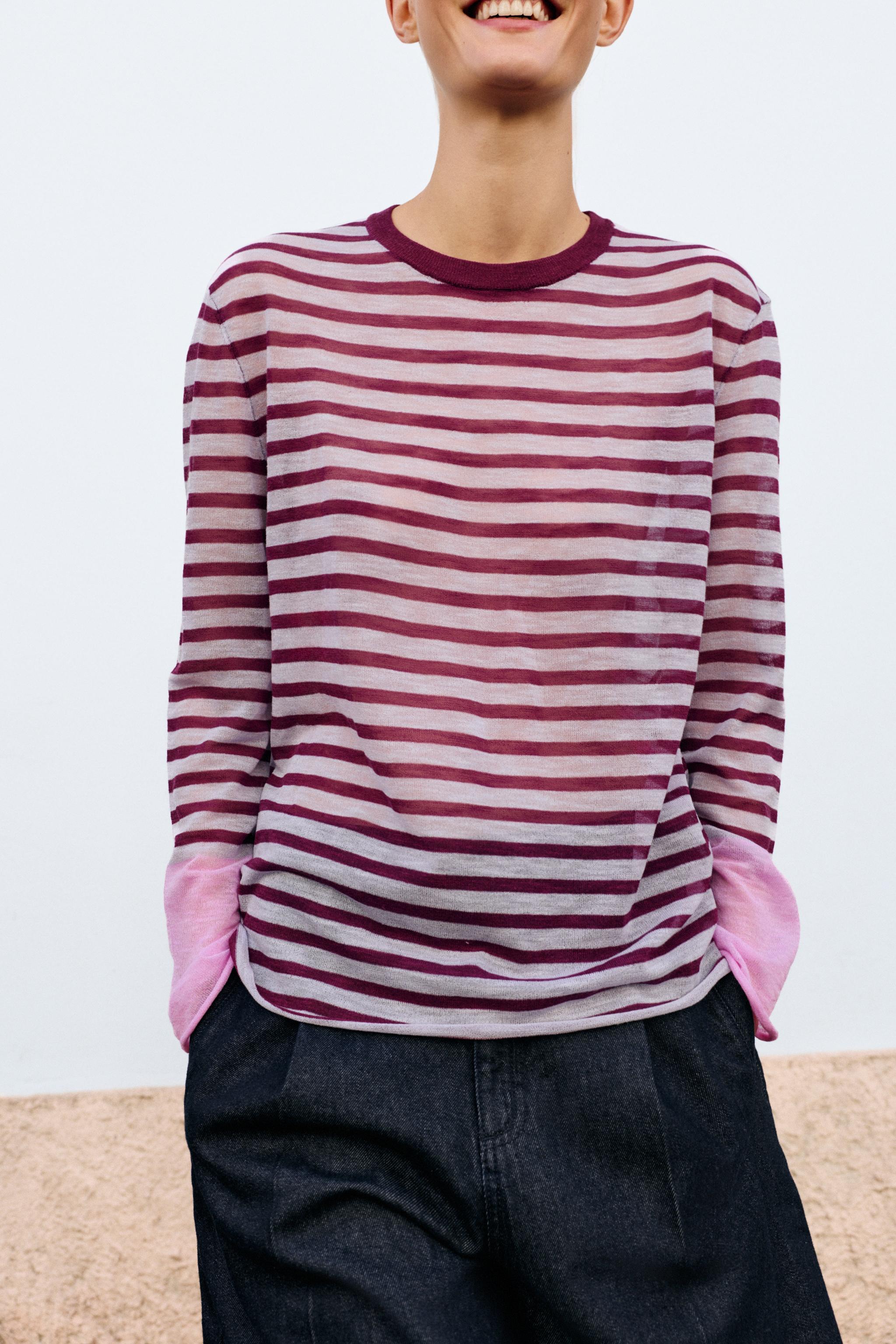 STRIPED KNIT JUMPER