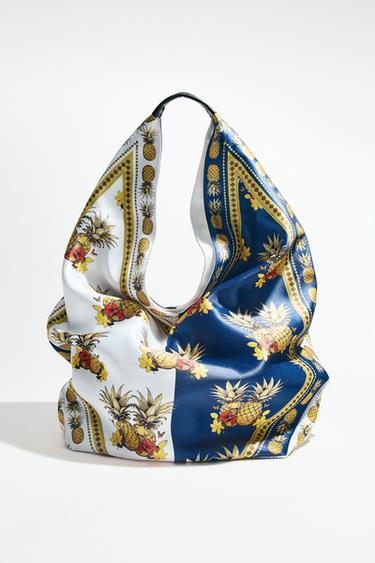 MULTI-COLOURED PRINT SHOPPER - Multicoloured by Zara