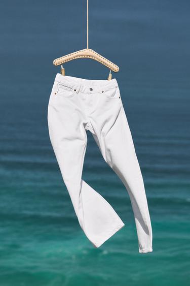 JEANS STRAIGHT - Blanco de Zara