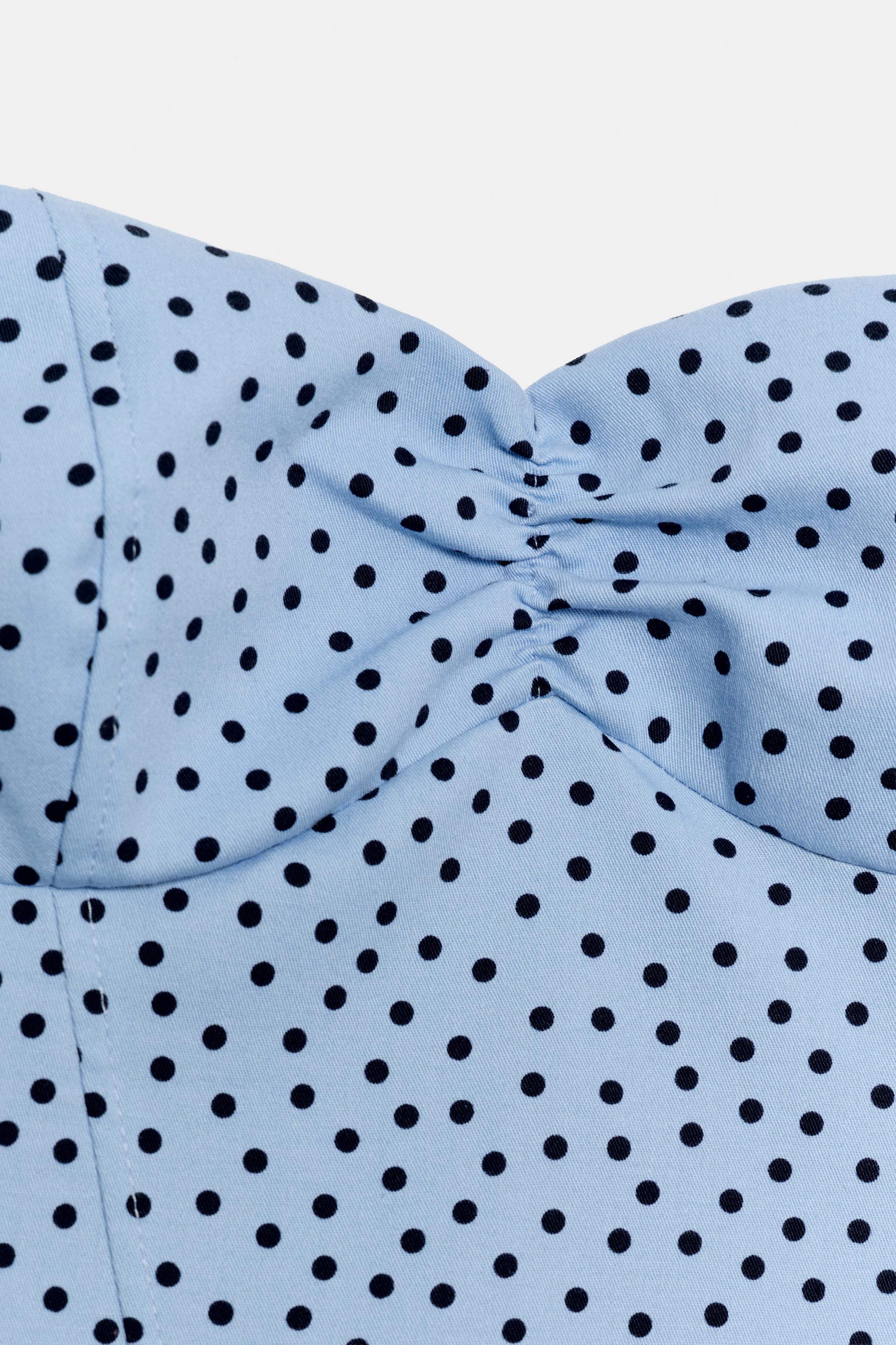TOP HALTER À POIS