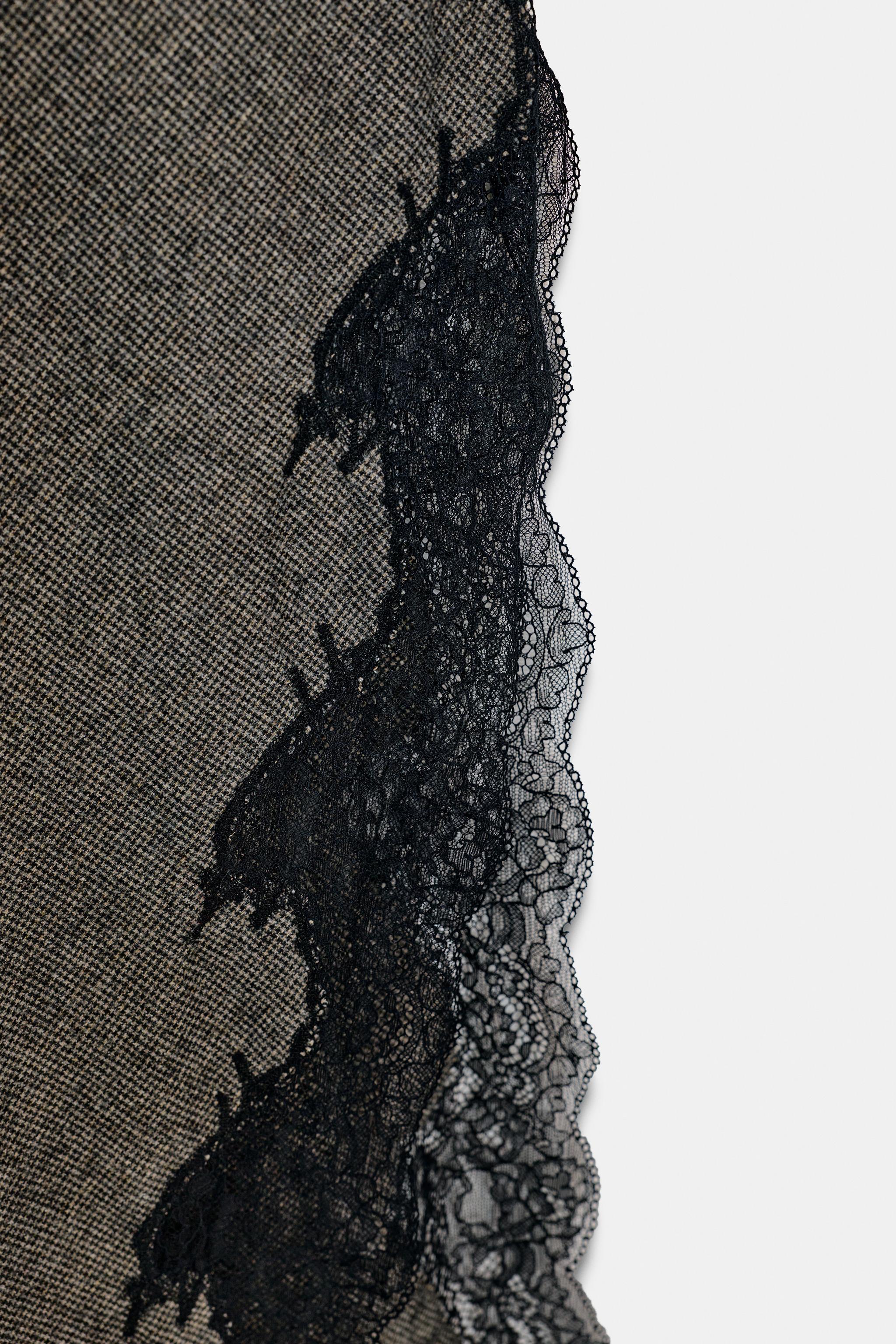 LACE DRESS WITH WOOL ZW COLLECTION LIMITED EDITION