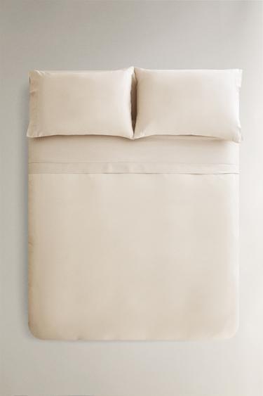 HOUSSE DE COUETTE SATIN (300 FILS) - Écru de Zara - Image 4