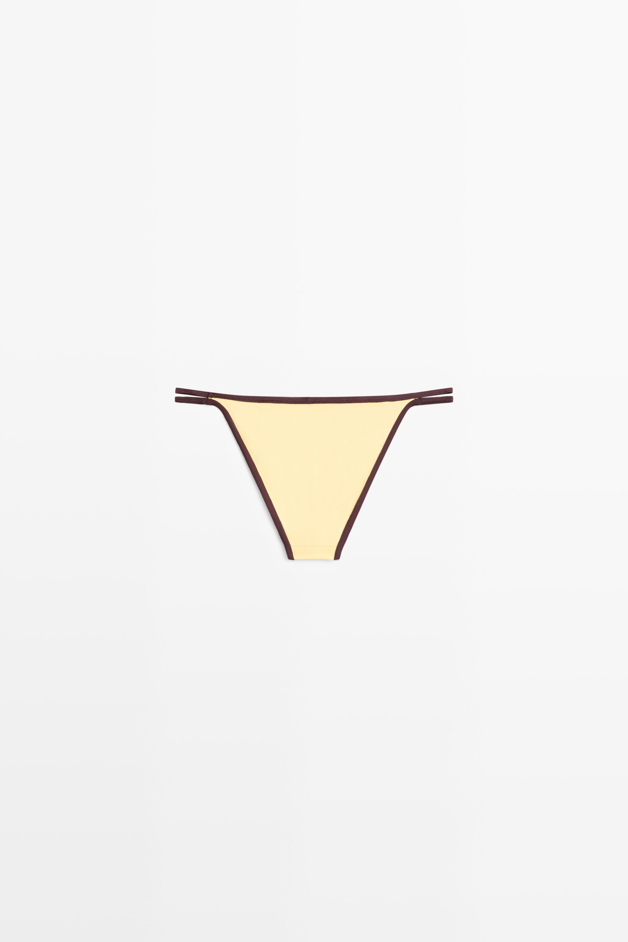 Bas de bikini contrastant