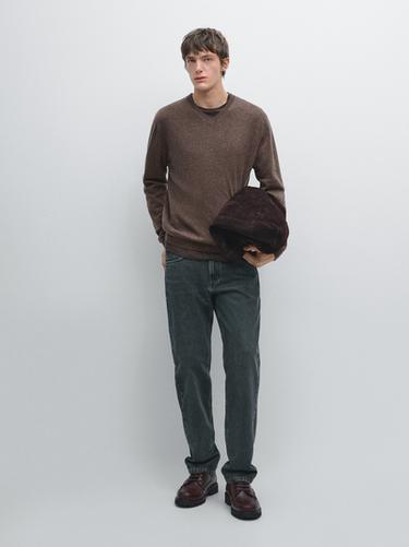 Zara Wool blend knit V-neck sweater - 734 - Image 0