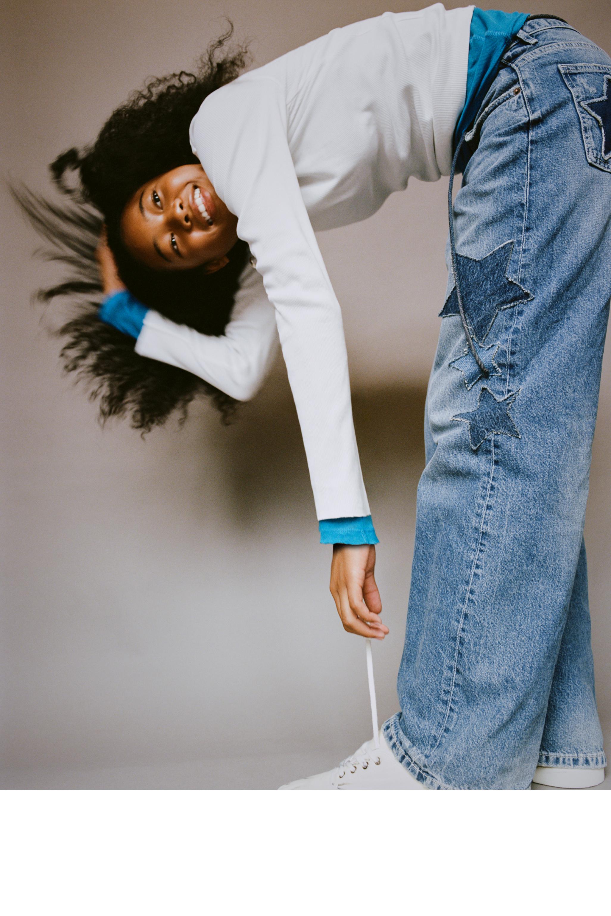 女の子用ジーンズ ワイドレッグ | ZARA 日本