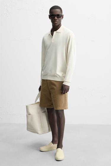 FABRIC LACELESS TRAINERS - Ecru by Zara - Image 1