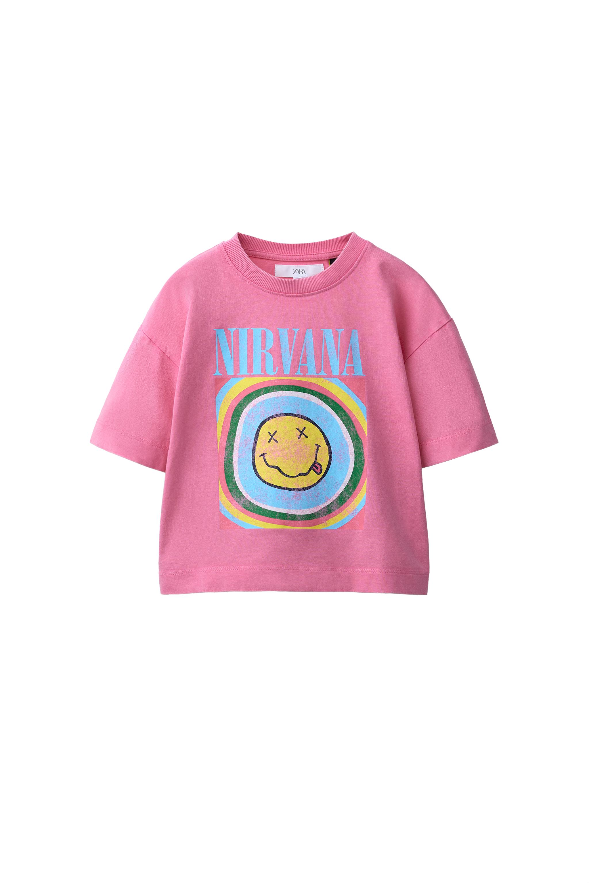NIRVANA ® PRINT T-SHIRT - Pink | ZARA Singapore