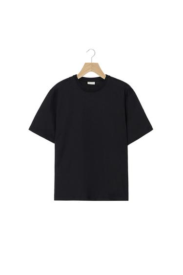 HEAVYWEIGHT SHORT SLEEVE T-SHIRT - Black by Zara