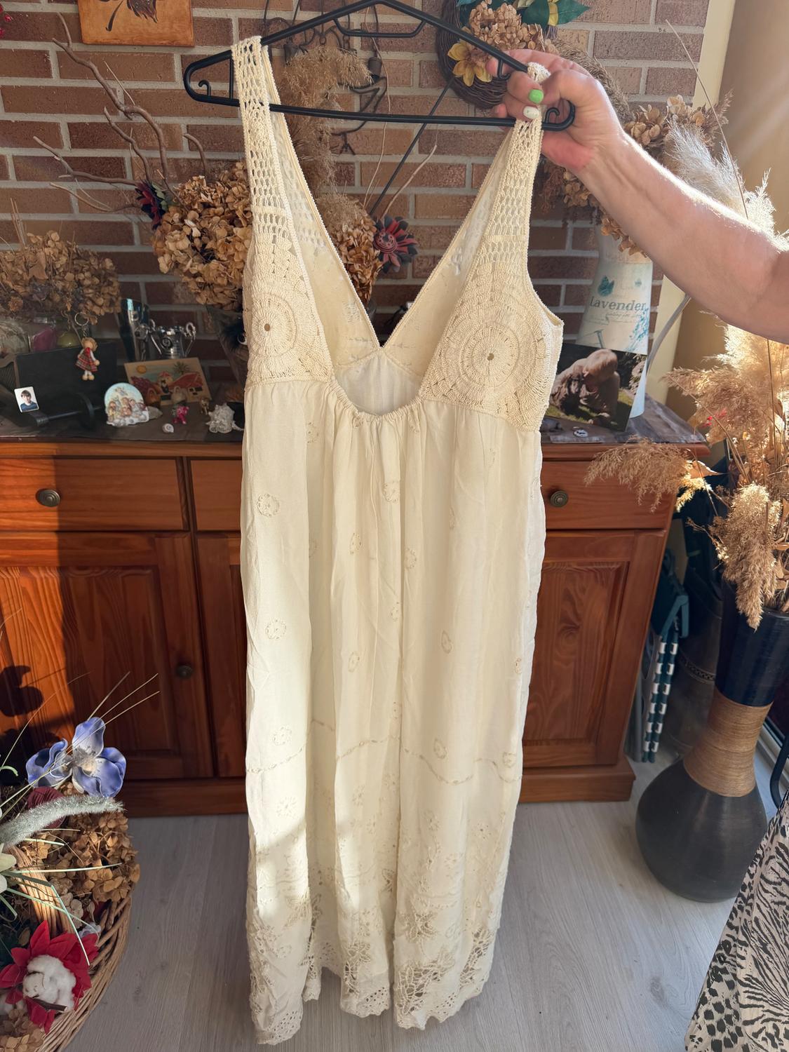 CONTRAST CROCHET DRESS - LIMITED EDITION - Image 4