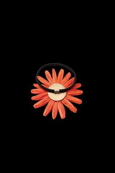 HAARGUMMI BLUME RAFFIABAST - Orange von Zara