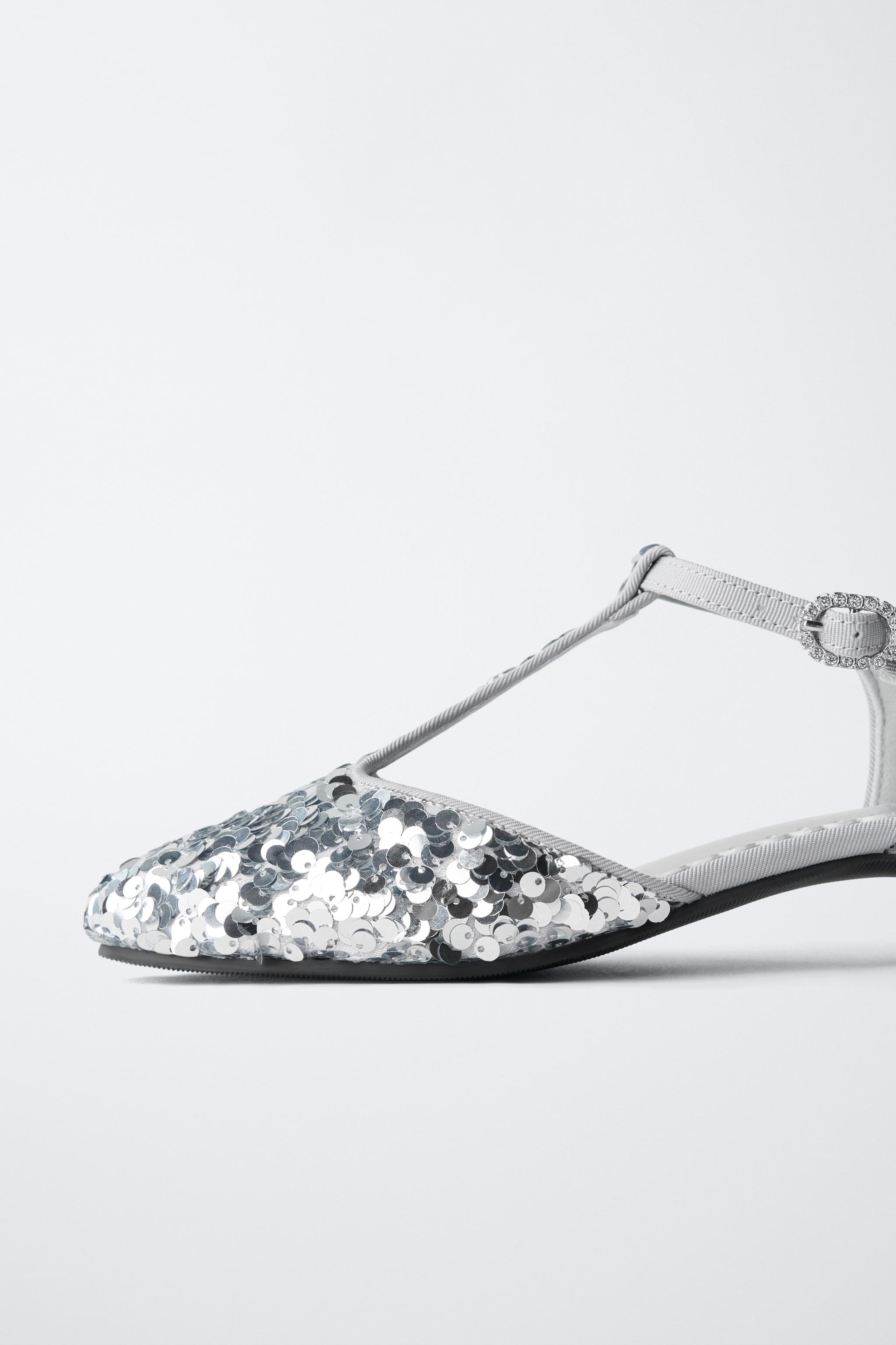CHAUSSURES À TALONS PAILLETTES