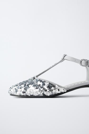 SEQUIN HIGH-HEEL SHOES - Silver by Zara - Image 5