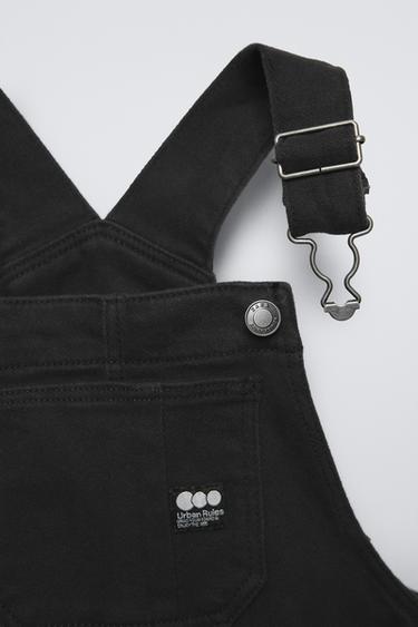 LONG DENIM DUNGAREES - Black by Zara - Image 2