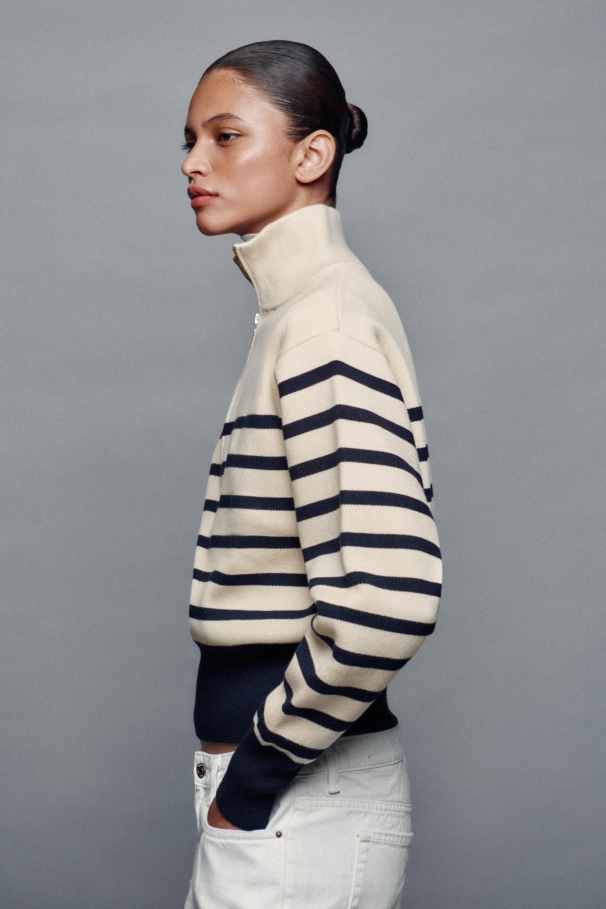 HIGH NECK KNIT SWEATER