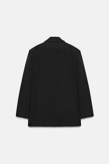 OVERSIZE DOUBLE-BREASTED BLAZER - Black by Zara - Image 9