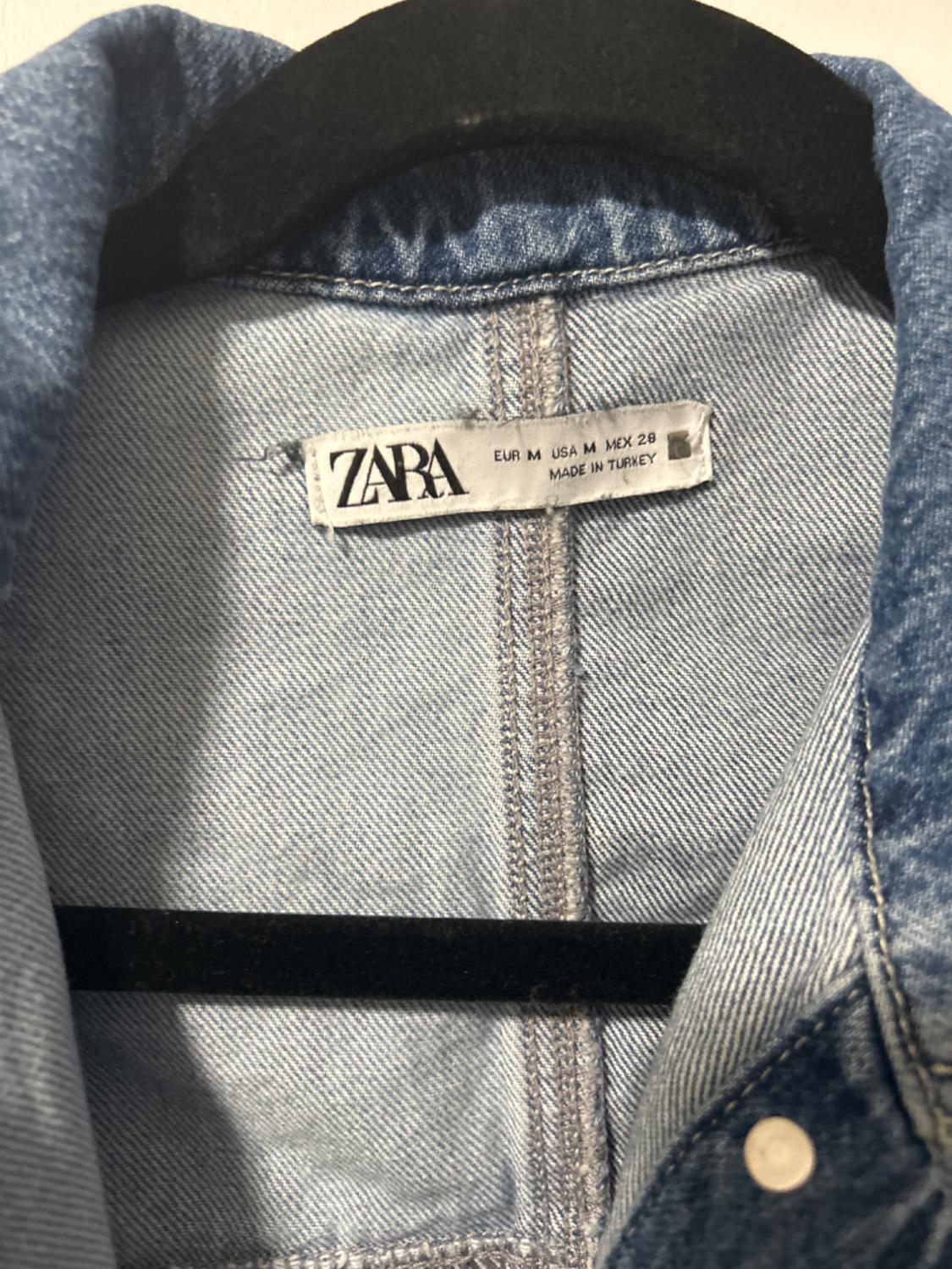 Z1975 CROP DENIM PATCHWORK JACKET - Image 3