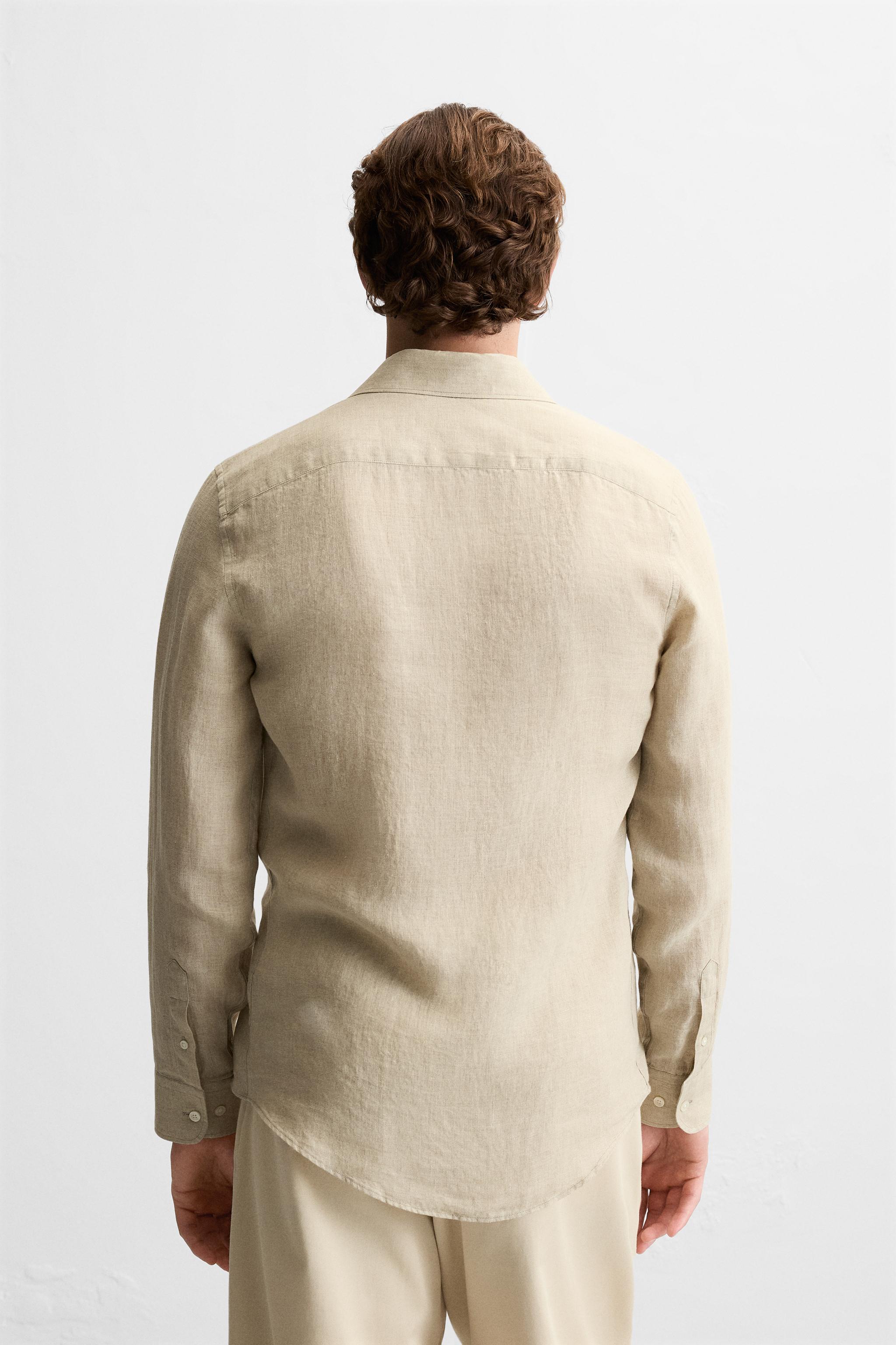 100% LINEN SHIRT - Light beige | ZARA United States