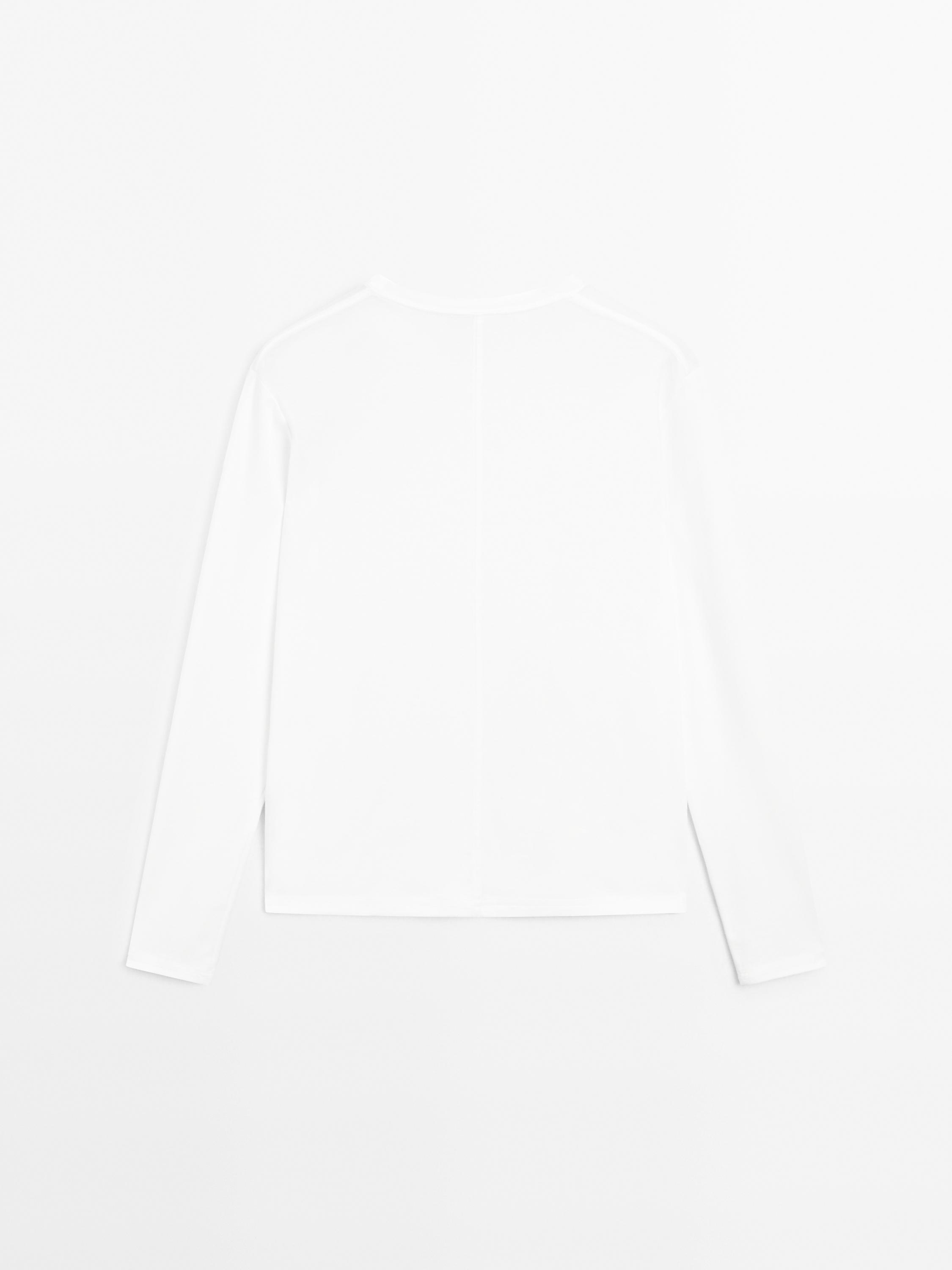 T-shirt à manches longues 100 % coton