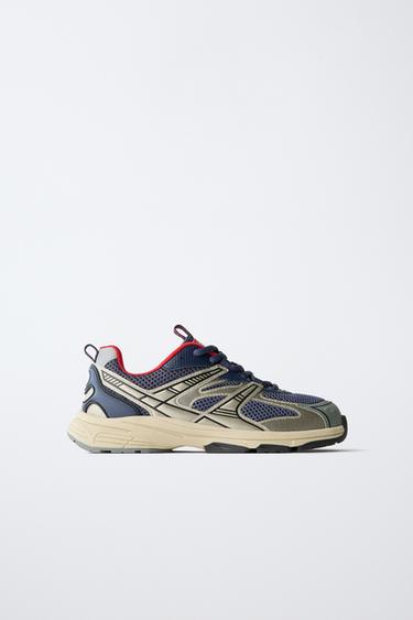 MESH TRAINERS - Blue by Zara
