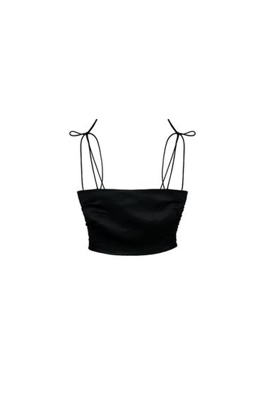 SATIN CROP TOP