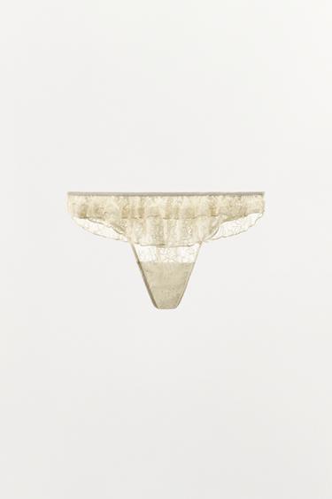 TANGA DENTELADUNA, PARPAILADUNAREKIN - Artile kolorea, Zara-rena