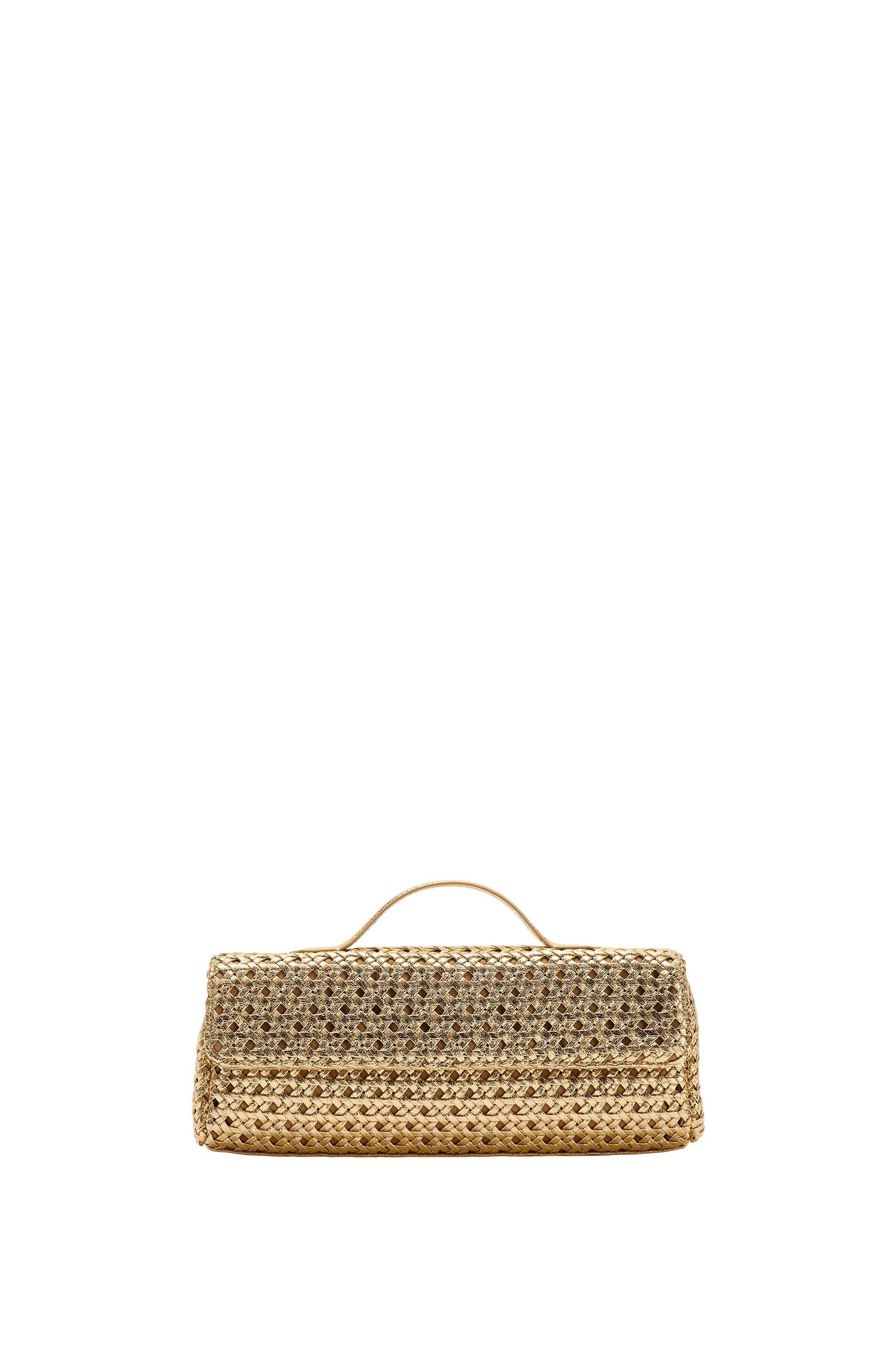 WOVEN ENVELOPE BAG - Gold | ZARA United States