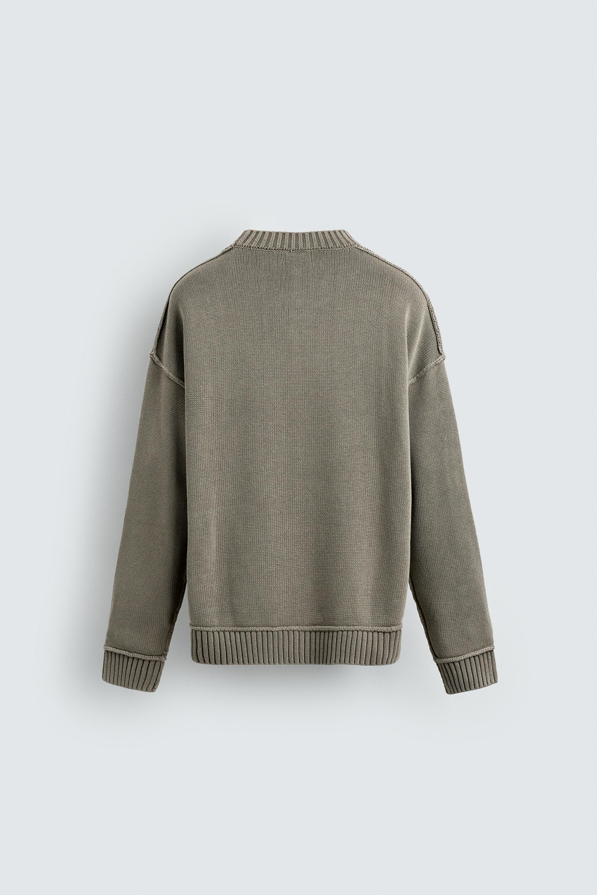 トップス PRINTED WASHED SWEATER Olive S Supreme Printed Washed Sweater Olive Men's - SS23 - US