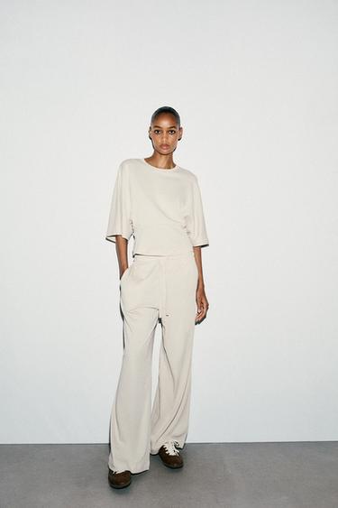 COTTON T-SHIRT - Ecru by Zara