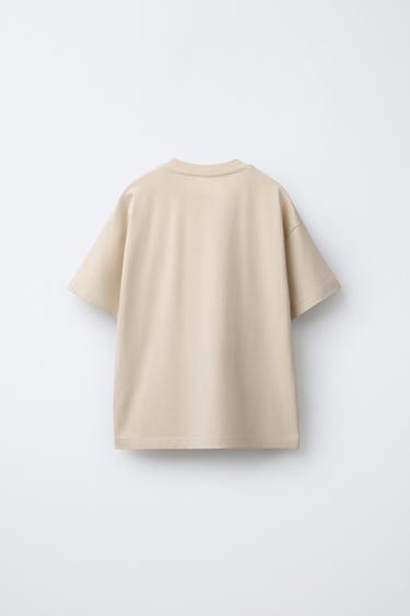 تيشرت بنص بارز - رمل الخاص بـ Zara