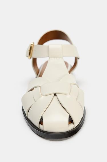 CHAUSSURES DE PLAGE PLATES - Blanc de Zara - Image 2