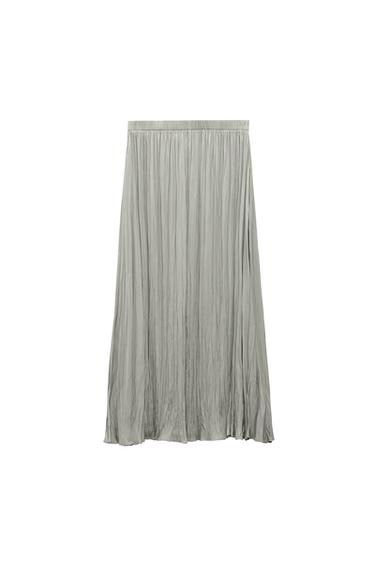 PLEATED MIDI SKIRT