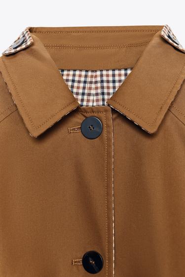 REVERSIBLE TRENCH COAT ZW COLLECTION - Caramel by Zara - Image 11