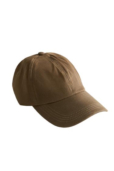 WAXED COTTON CAP - Greenish by Zara